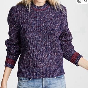 Rag and Bone Cheryl Crew neck wool blend sweater